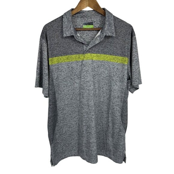 PGA TOUR Mens Gray Short Sleeve Collared Polo Shirt Size XL - Picture 1 of 7